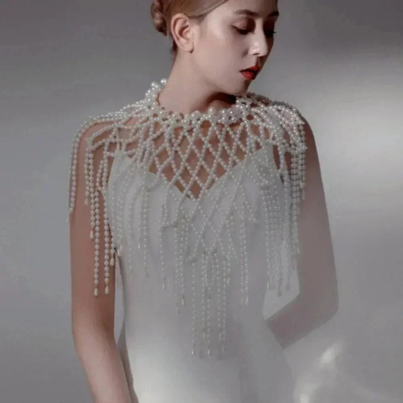 (ON SALE) Pearls Shoulder Wrap & Cubic Zirconia Pearl Earrings,All Products : American Fashion Style Bags On Sale (ON SALE) Pearls Shoulder Wrap & Cubic Zirconia Pearl Earrings,All Products : American Fashion Style Bags On Sale